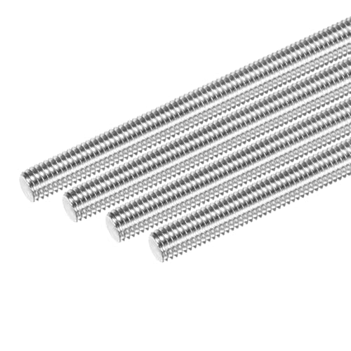 M METERXITY 4er-Pack Vollgewindestange M8x110mm 304 Edelstahl Rechtsgewinde Stiftschrauben Für Möbelankerbolzen/Klemmen/U-Bolzen Metrische Gewindeschraube von M METERXITY