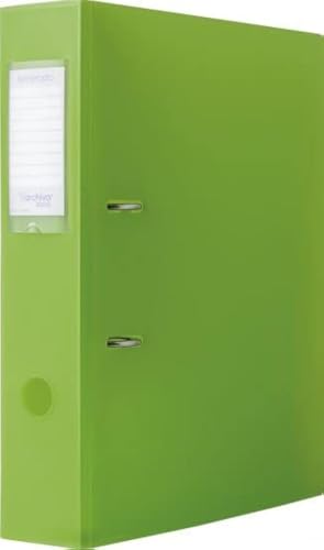 M-Office Syrio Hebel-Ordner, wiederverwendbar, aus Polypropylen, bruchsicher, in transparenten Farben, passend für DIN A4 Format von m-office