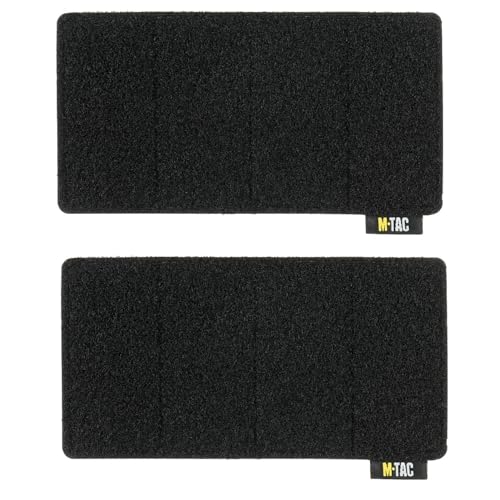 M-Tac 2 Stück – Loop Tactical Moral Patches Board Molle Befestigung 6,3 x 3,4 (schwarz) von M-Tac