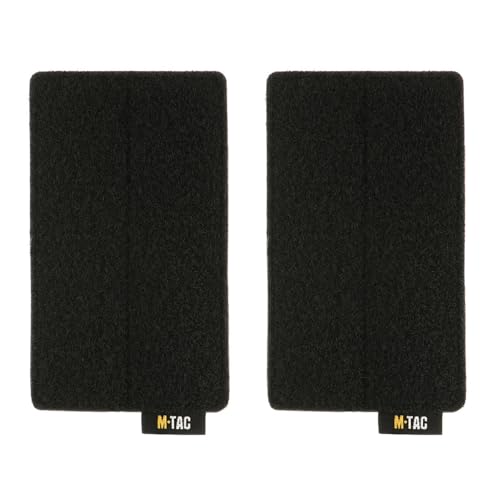 M-Tac 2 Stück Loop Tactical Moral Patches Board Molle Befestigung 7,9 x 13,2 cm (schwarz) von M-Tac