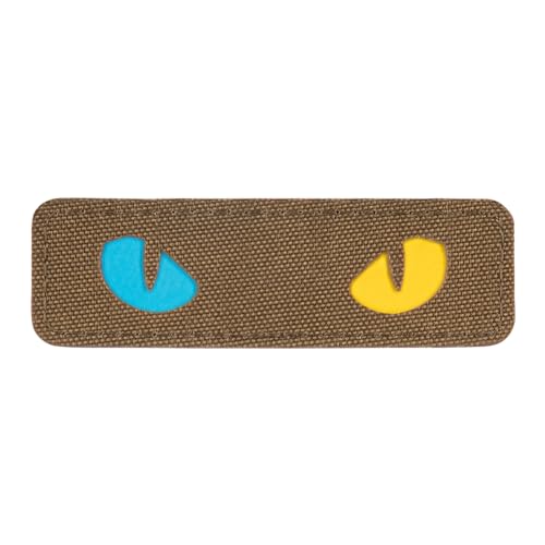 M-Tac Nachtsicht „Cat Eyes“ Laser Cut Morale Patch – fluoreszierender Velcro-Patch 8×2,5 cm aus Cordura 500D, leuchtet im Dunkeln, ideal für Cap, Rucksack oder Tactical Gear, Coyote/Yellow/Blue M-Tac Nachtsicht „Cat Eyes“ Laser Cut Morale Patch – fluoreszierender Velcro-Patch 8×2,5 cm aus Cordura 500D, leuchtet im Dunkeln, ideal für Cap, Rucksack oder Tactical Gear, Coyote/Yellow/Blue von M-Tac