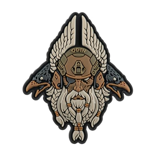 M-Tac Odin Tactical 3D PVC Patch – Nordischer Gott Odyn, mit Hugin und Munin, Morale Patch, Leuchtet im Dunkeln, 9x7,5 cm, PVC Material, Klettverschluss, Für Rucksäcke, Jacken, Coyote M-Tac Odin Tactical 3D PVC Patch – Nordischer Gott Odyn, mit Hugin und Munin, Morale Patch, Leuchtet im Dunkeln, 9x7,5 cm, PVC Material, Klettverschluss, Für Rucksäcke, Jacken, Coyote von M-Tac