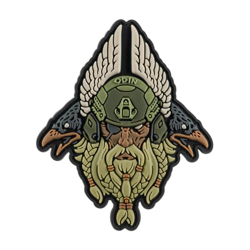 M-Tac Odin Tactical 3D PVC Patch – Nordischer Gott Odyn, mit Hugin und Munin, Morale Patch, Leuchtet im Dunkeln, 9x7,5 cm, PVC Material, Klettverschluss, Für Rucksäcke, Jacken, Olive M-Tac Odin Tactical 3D PVC Patch – Nordischer Gott Odyn, mit Hugin und Munin, Morale Patch, Leuchtet im Dunkeln, 9x7,5 cm, PVC Material, Klettverschluss, Für Rucksäcke, Jacken, Olive von M-Tac