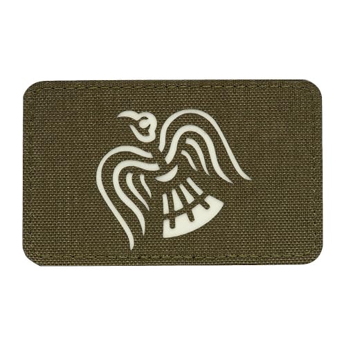 M-Tac Raven Banner Patch – Laser-Cut PVC Patch mit Wikingermotiv, Schwarzer Rabe, Symbol des Krieges und des Sieges, 80x50 mm, Cordura 500D, Klettverschluss, Für Rucksäcke, Ranger Green/GID M-Tac Raven Banner Patch – Laser-Cut PVC Patch mit Wikingermotiv, Schwarzer Rabe, Symbol des Krieges und des Sieges, 80x50 mm, Cordura 500D, Klettverschluss, Für Rucksäcke, Ranger Green/GID von M-Tac