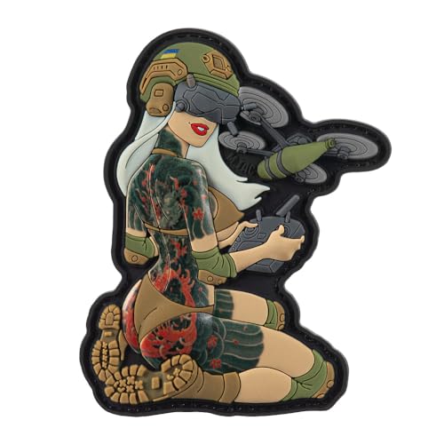 M-Tac Tactical Girl #6 Yakuza V3 PVC Patch – Pin-Up Stil, Yakuza Tattoo Design, FPV Drone Operatorin, 3D-Technologie, Klettverschluss, 8,5x6 cm, Für Kleidung, Rucksäcke und Ausrüstung, Olive M-Tac Tactical Girl #6 Yakuza V3 PVC Patch – Pin-Up Stil, Yakuza Tattoo Design, FPV Drone Operatorin, 3D-Technologie, Klettverschluss, 8,5x6 cm, Für Kleidung, Rucksäcke und Ausrüstung, Olive von M-Tac