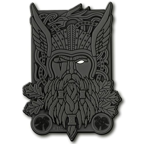 M-Tac Tactical Moral Patch Odin Wikinger War God 3D PVC (grau) von M-Tac