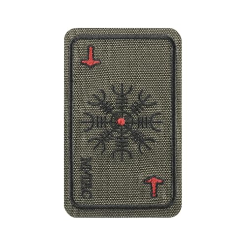 M-Tac Taktischer Patch mit Klett – PVC Moral Patch Helm der Ehrfurcht & Thors Hammer, Nordische Mythologie, Wikinger Symbol, Militär Abzeichen, Ranger Green M-Tac Taktischer Patch mit Klett – PVC Moral Patch Helm der Ehrfurcht & Thors Hammer, Nordische Mythologie, Wikinger Symbol, Militär Abzeichen, Ranger Green von M-Tac