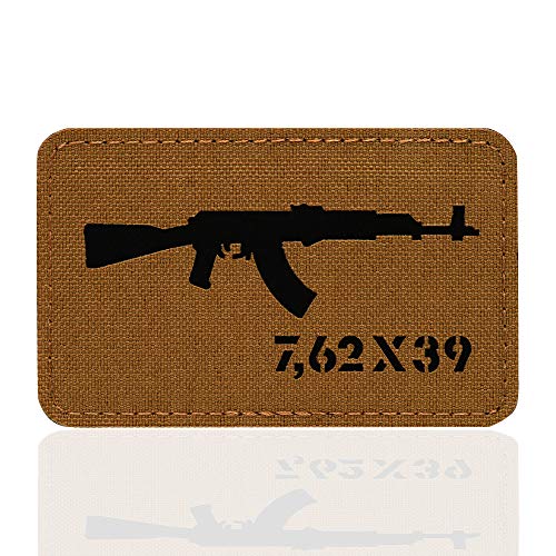m-tac AKM Tactical Morale Patch Lazer Cut Hakenverschlüsse, Black/Coyote von M-Tac