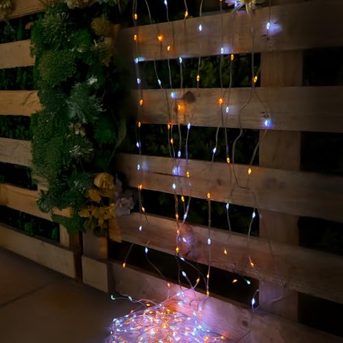 M mimotec - LED-Lichterkette für den Außenbereich mit USB, Länge 3 x 3 m, RGB-Licht: Farbwechsel, wasserdicht IP65, ideal für Terrasse und Garten. LM2966. von M mimotec