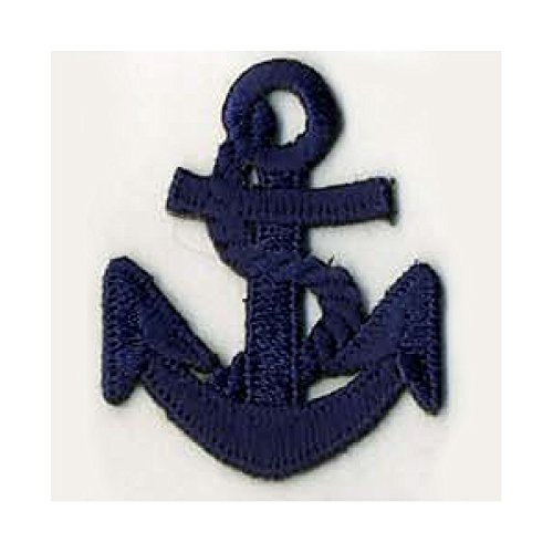 Aufnäher zum Aufbügeln, Anker, Marineblau von M&Co