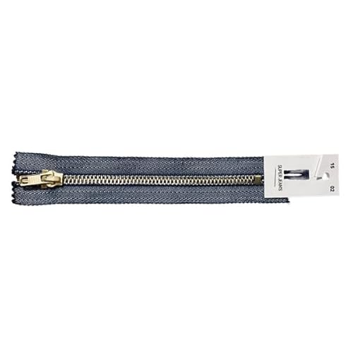 M & C Verschluss Jean's nicht teilbar, Metallgeflecht – Jeans dunkel – Größe 15 cm von M&Co