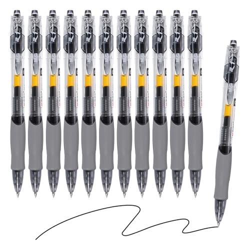 M&G Gelstift Medium Point 0,5 mm, 12 Stück Schnelltrocknend Glatt Einziehbarer Schwarzer Gel-Tintenroller für Zuhause Büro Schreiben Notizen Journaling Geschäft, Stil 2 M&G Gelstift Medium Point 0,5 mm, 12 Stück Schnelltrocknend Glatt Einziehbarer Schwarzer Gel-Tintenroller für Zuhause Büro Schreiben Notizen Journaling Geschäft, Stil 2 von M&G