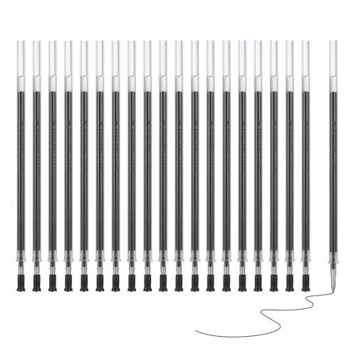 M&G Gelstift-Nachfüllungen 0,7 mm Feinspitze, 20er Packung Schnelltrocknende Schwarze Gel-Tintenstift-Nachfüllungen für Kugelschreiber mit Klickmechanismus Klassenzubehör, 4,9" M&G Gelstift-Nachfüllungen 0,7 mm Feinspitze, 20er Packung Schnelltrocknende Schwarze Gel-Tintenstift-Nachfüllungen für Kugelschreiber mit Klickmechanismus Klassenzubehör, 4,9" von M&G