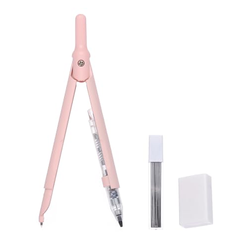 M&G Geometrie-Zirkel, Metall-Zirkel mit zusätzlichen Minen und Radiergummi Geometrie Mathematik Zeichnen Messwerkzeuge für Klassenzimmer Bürobedarf, Pink M&G Geometrie-Zirkel, Metall-Zirkel mit zusätzlichen Minen und Radiergummi Geometrie Mathematik Zeichnen Messwerkzeuge für Klassenzimmer Bürobedarf, Pink von M&G