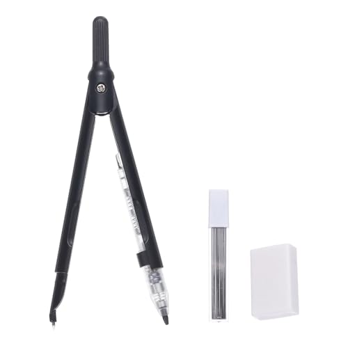M&G Geometrie-Zirkel, Metall-Zirkel mit zusätzlichen Minen und Radiergummi Geometrie Mathematik Zeichnen Messwerkzeuge für Klassenzimmer Bürobedarf, Schwarz M&G Geometrie-Zirkel, Metall-Zirkel mit zusätzlichen Minen und Radiergummi Geometrie Mathematik Zeichnen Messwerkzeuge für Klassenzimmer Bürobedarf, Schwarz von M&G