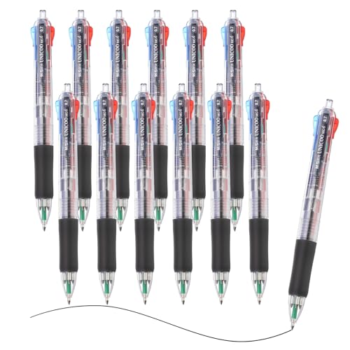 M&G Multicolor Kugelschreiber 0,7 mm, 12 Stück Mini Shuttle Stift Einziehbar Farbige Tinte Kugelschreiber Bürobedarf für Zuhause Büro Klassenzimmer, 4 in 1 Farben M&G Multicolor Kugelschreiber 0,7 mm, 12 Stück Mini Shuttle Stift Einziehbar Farbige Tinte Kugelschreiber Bürobedarf für Zuhause Büro Klassenzimmer, 4 in 1 Farben von M&G