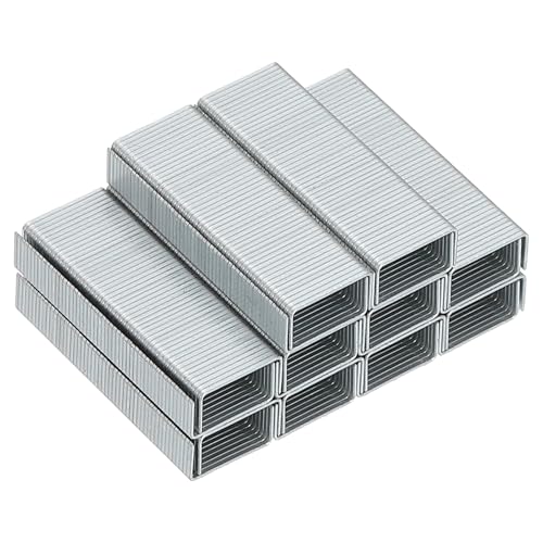 M&G NO.10 Heftklammern für Hefter, 5000 Stück (1000 Stück pro Box) Mini-Heftklammern für Hefter #10, glattes Heften für Bürobedarf zu Hause, Silber von M&G