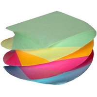 M&M Notizzettel geleimt bunt 8,6 x 8,6 cm, 600 Blatt, 1 Block von M&M