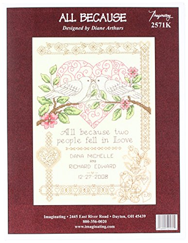 M & R Technologies All Because Hochzeit Record Kreuzstich Kit 7.25-inch X 25,4 cm (14 Count M & R Technologies All Because Hochzeit Record Kreuzstich Kit 7.25-inch X 25,4 cm (14 Count von M & R Technologies