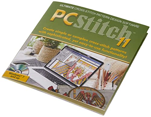 M & R Technologies Pc Stitch Pro Kreuzstich-Software Version 11, Nicht zutreffend, Mehrfarbig, 19.3 x 13.71 x 3.55 cm von M & R Technologies
