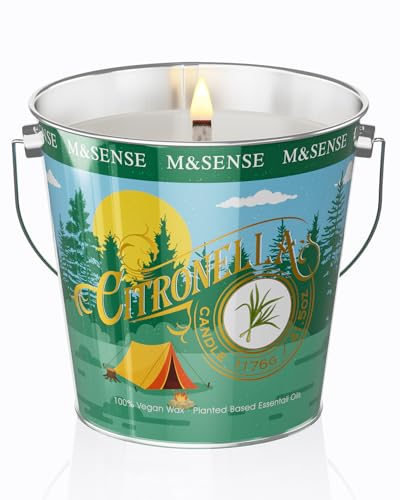 M&SENSE Citronella Kerze Outdoor groß, Pfeffer & Minze Kerzenduft, Sojawachs, 220h Brenndauer Natürliche Duftkerze für draußen mit Citronella, Mint Kerze für Sommer Garten Grill Terrasse M&SENSE Citronella Kerze Outdoor groß, Pfeffer & Minze Kerzenduft, Sojawachs, 220h Brenndauer Natürliche Duftkerze für draußen mit Citronella, Mint Kerze für Sommer Garten Grill Terrasse von M&SENSE