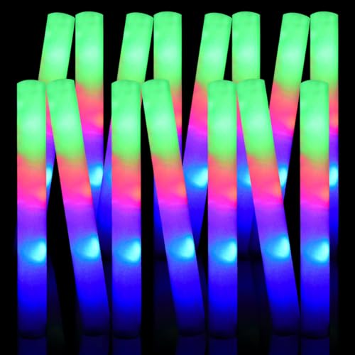 M.best 52 Stück Leuchtstab LED,Glow in the Dark Wands Schaumstoffstäbchen mit 3 Modi Partyzubehör für Hochzeit, Geburtstag, Weihnachten, Halloween M.best 52 Stück Leuchtstab LED,Glow in the Dark Wands Schaumstoffstäbchen mit 3 Modi Partyzubehör für Hochzeit, Geburtstag, Weihnachten, Halloween von M.best