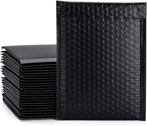 Luftpolster-Versandtaschen, Metallfolie, wasserdicht, selbstklebend, silberfarben oder schwarz, 40 Packungen mit 3 Größen B, D oder F, Größe F, 120 Stück von M7 Packaging