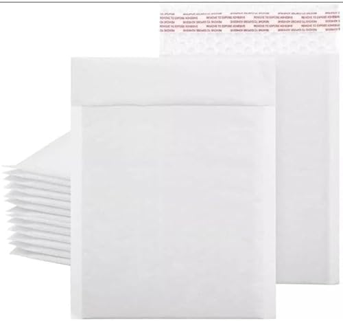 M7 Packaging Luftpolster-Versandtaschen, selbstklebend, selbstklebend, gepolstert, für Versand, Versand, Verpackung, Braun, Weiß, 200 x 265 mm, 100 Stück von M7 Packaging