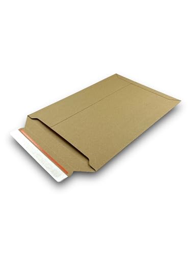 100 Stück Versandtaschen A4 Warensendung aus Pappe gepolsterte Versandtasche B4 Büwa Verpackung für Kleidung Klamotten Bücher Umschläge 250x353 Maxibrief Versandtaschen Pappe,Versandtasche a4 von MA-Verpackungen