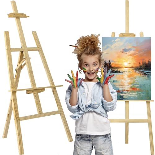 Staffelei für Kinder und Erwachsene Klappbar Tragbar Höhenverstellbar Holz 22621 Staffelei für Kinder und Erwachsene Klappbar Tragbar Höhenverstellbar Holz 22621 von MAALEO