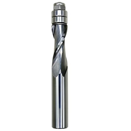 MABCO Spiralfräser-Bit, 1,27 cm Schaft, 1,27 cm Durchmesser, Vollhartmetall, Muster-/Vorlagen-Fräs-Bit (Upcut) von MABCO