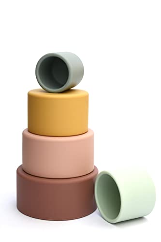 MACACA, Stapellspielzeug Kinderspielzeug, Geschenk,Silikon, Umweltfreundlich, Langlebig, Entwickelt Kindes Feinmotorik und Koordination, BPA-frei, Clever Cups MACACA, Stapellspielzeug Kinderspielzeug, Geschenk,Silikon, Umweltfreundlich, Langlebig, Entwickelt Kindes Feinmotorik und Koordination, BPA-frei, Clever Cups von MACACA