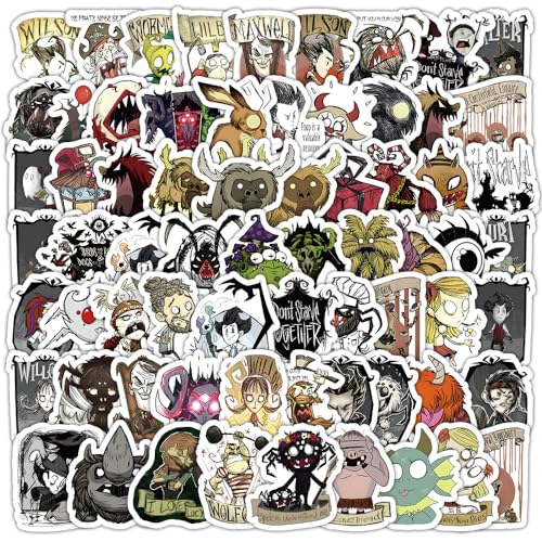 100 Stück/Lot Donts Starves Aufkleber, wasserdichte Vinyl-Anime-Aufkleber für Laptop, Wasserflasche, Gitarre, Reisegeschenk für Kinder, Teenager, Erwachsene, Mädchen, Jungen 100 Stück/Lot Donts Starves Aufkleber, wasserdichte Vinyl-Anime-Aufkleber für Laptop, Wasserflasche, Gitarre, Reisegeschenk für Kinder, Teenager, Erwachsene, Mädchen, Jungen von MACEROES