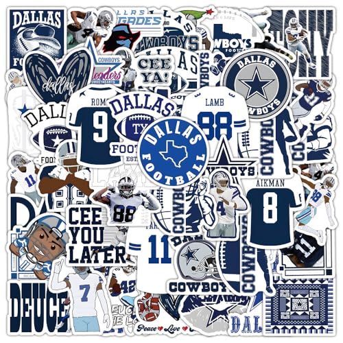 50 Stück/Packung Dallas Cowboys-Aufkleber, wasserdicht, Vinyl, Anime-Aufkleber, Aufkleber für Laptop, Wasserflasche, Gitarre, Reisegeschenk für Kinder, Teenager, Erwachsene, Mädchen, Jungen 50 Stück/Packung Dallas Cowboys-Aufkleber, wasserdicht, Vinyl, Anime-Aufkleber, Aufkleber für Laptop, Wasserflasche, Gitarre, Reisegeschenk für Kinder, Teenager, Erwachsene, Mädchen, Jungen von MACEROES