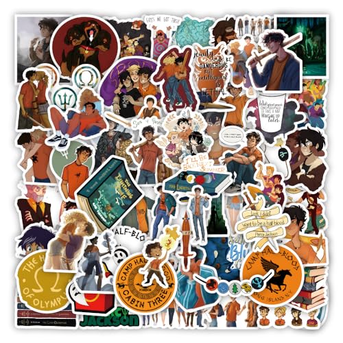 60 Stück/Lot Percy Jacksons Aufkleber, wasserdichte Vinyl-Anime-Aufkleber für Laptop, Wasserflasche, Gitarre, Reisegeschenk für Kinder, Teenager, Erwachsene, Mädchen, Jungen 60 Stück/Lot Percy Jacksons Aufkleber, wasserdichte Vinyl-Anime-Aufkleber für Laptop, Wasserflasche, Gitarre, Reisegeschenk für Kinder, Teenager, Erwachsene, Mädchen, Jungen von MACEROES