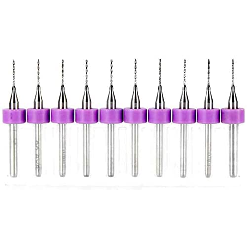 10 Stück 0,5 mm Bohrer-Set Wolframstahl Spiralbohrer Hartmetall Fräsbohrer 3,175 mm Schaft 10 Stück 0,5 mm Bohrer-Set Wolframstahl Spiralbohrer Hartmetall Fräsbohrer 3,175 mm Schaft von MACHSWON