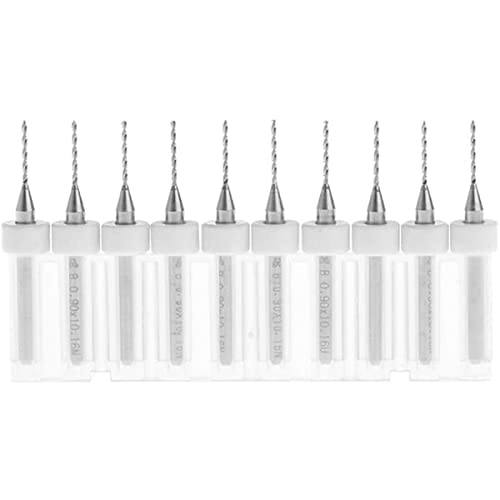 10 Stück 0,8 mm Bohrer-Set Wolframstahl Spiralbohrer Hartmetall Fräsbohrer 3,175 mm Schaft 10 Stück 0,8 mm Bohrer-Set Wolframstahl Spiralbohrer Hartmetall Fräsbohrer 3,175 mm Schaft von MACHSWON