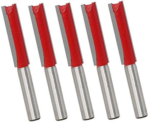 5 Stück 1,27 cm Schaft Doppelklinge Gerade Fräser Bit Holzbearbeitung Fräser Bit Werkzeug Küche Arbeitsplatte Fräser Bit 5 Stück 1,27 cm Schaft Doppelklinge Gerade Fräser Bit Holzbearbeitung Fräser Bit Werkzeug Küche Arbeitsplatte Fräser Bit von MACHSWON