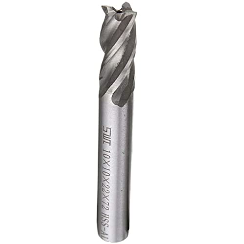 6 mm Schaftfräser-Bits gerader Schaft Schaftfräser 4 Rillen Schaftfräser Bohrer metrisch HSS CNC Drehbohrer Schaftfräser Werkzeug zum Fräsen von Metall von MACHSWON