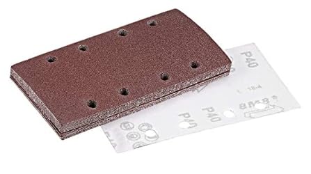 MACHSWON 40 Körnung Sanding Sheet Sander Sandpapier Haken und Schleife Pads 8 Loch 15stk für 1/3 Schleifer MACHSWON 40 Körnung Sanding Sheet Sander Sandpapier Haken und Schleife Pads 8 Loch 15stk für 1/3 Schleifer von MACHSWON