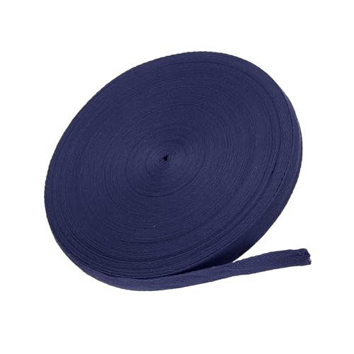 MACHSWON Baumwoll-Twill-Klebeband, 1,6 cm, 45,7 m, Baumwollband, Schrägband, Fischgrätenmuster, Gurtband zum Nähen, Geschenkverpacken, Basteln, DIY, Marineblau MACHSWON Baumwoll-Twill-Klebeband, 1,6 cm, 45,7 m, Baumwollband, Schrägband, Fischgrätenmuster, Gurtband zum Nähen, Geschenkverpacken, Basteln, DIY, Marineblau von MACHSWON