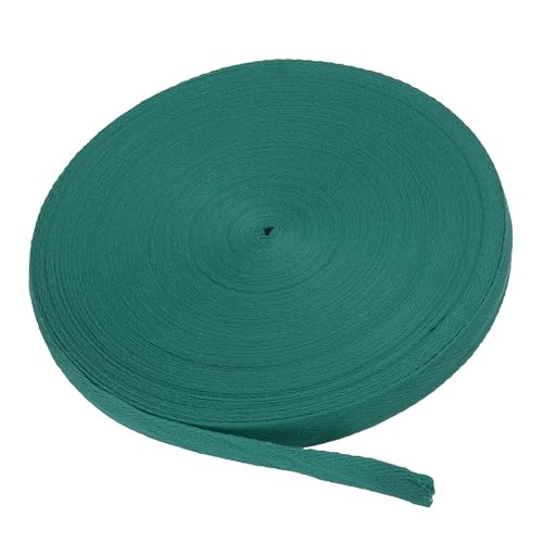 MACHSWON Baumwoll-Twill-Klebeband, 1,6 cm, 45,7 m, Baumwollband, Schrägband, Fischgrätenmuster, Gurtband zum Nähen, Geschenkverpacken, Basteln, DIY, Scallion Green von MACHSWON