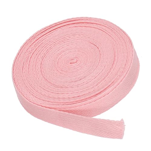 MACHSWON Baumwoll-Twill-Klebeband, 1,6 cm, 9,1 m, Baumwollband, Schrägband, Fischgrätenmuster, Gurtband zum Nähen, Geschenkverpacken, Basteln, DIY, Hellrosa MACHSWON Baumwoll-Twill-Klebeband, 1,6 cm, 9,1 m, Baumwollband, Schrägband, Fischgrätenmuster, Gurtband zum Nähen, Geschenkverpacken, Basteln, DIY, Hellrosa von MACHSWON