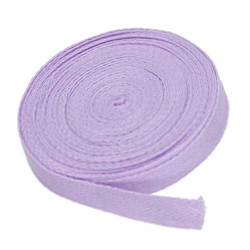 MACHSWON Baumwoll-Twill-Klebeband, 1,6 cm, 9,1 m, Baumwollband, Schrägband, Fischgrätenmuster, Gurtband zum Nähen, Geschenkverpacken, Basteln, DIY, Hellviolett MACHSWON Baumwoll-Twill-Klebeband, 1,6 cm, 9,1 m, Baumwollband, Schrägband, Fischgrätenmuster, Gurtband zum Nähen, Geschenkverpacken, Basteln, DIY, Hellviolett von MACHSWON