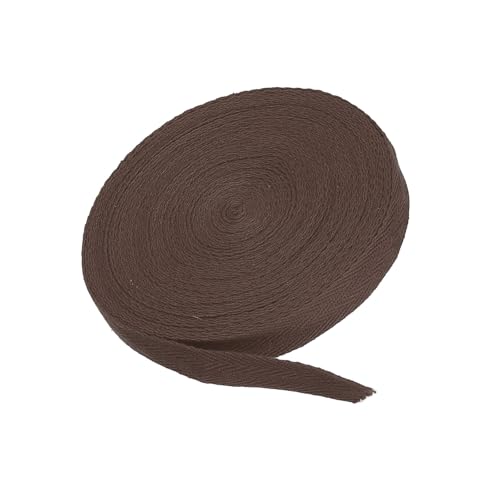 MACHSWON Baumwoll-Twill-Klebeband, 1,6 cm, 9,1 m, Baumwollband, Schrägband, Fischgrätenmuster, Gurtband zum Nähen, Geschenkverpacken, Basteln, DIY, Kaffee MACHSWON Baumwoll-Twill-Klebeband, 1,6 cm, 9,1 m, Baumwollband, Schrägband, Fischgrätenmuster, Gurtband zum Nähen, Geschenkverpacken, Basteln, DIY, Kaffee von MACHSWON