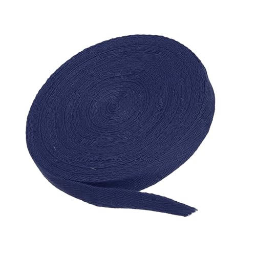 MACHSWON Baumwoll-Twill-Klebeband, 1,6 cm, 9,1 m, Baumwollband, Schrägband, Fischgrätenmuster, Gurtband zum Nähen, Geschenkverpacken, Basteln, DIY, Marineblau MACHSWON Baumwoll-Twill-Klebeband, 1,6 cm, 9,1 m, Baumwollband, Schrägband, Fischgrätenmuster, Gurtband zum Nähen, Geschenkverpacken, Basteln, DIY, Marineblau von MACHSWON