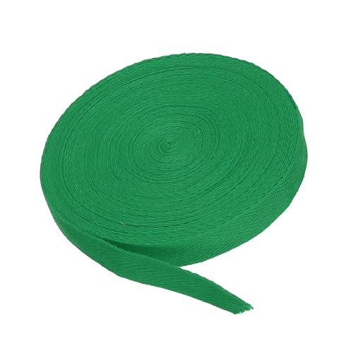 MACHSWON Baumwoll-Twill-Klebeband, 1,6 cm, 9,1 m, Baumwollband, Schrägband, Fischgrätenmuster, Gurtband zum Nähen, Geschenkverpacken, Basteln, DIY, Rasengrün MACHSWON Baumwoll-Twill-Klebeband, 1,6 cm, 9,1 m, Baumwollband, Schrägband, Fischgrätenmuster, Gurtband zum Nähen, Geschenkverpacken, Basteln, DIY, Rasengrün von MACHSWON