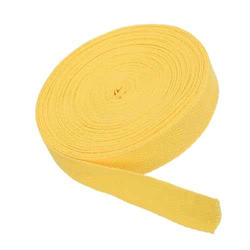 MACHSWON Baumwoll-Twill-Klebeband, 1,9 cm, 9,1 m, Baumwollband, Schrägband, Fischgrätenmuster, Gurtband zum Nähen, Geschenkverpacken, Basteln, DIY, Gelb MACHSWON Baumwoll-Twill-Klebeband, 1,9 cm, 9,1 m, Baumwollband, Schrägband, Fischgrätenmuster, Gurtband zum Nähen, Geschenkverpacken, Basteln, DIY, Gelb von MACHSWON
