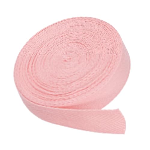 MACHSWON Baumwoll-Twill-Klebeband, 1,9 cm, 9,1 m, Baumwollband, Schrägband, Fischgrätenmuster, Gurtband zum Nähen, Geschenkverpacken, Basteln, DIY, Hellrosa MACHSWON Baumwoll-Twill-Klebeband, 1,9 cm, 9,1 m, Baumwollband, Schrägband, Fischgrätenmuster, Gurtband zum Nähen, Geschenkverpacken, Basteln, DIY, Hellrosa von MACHSWON
