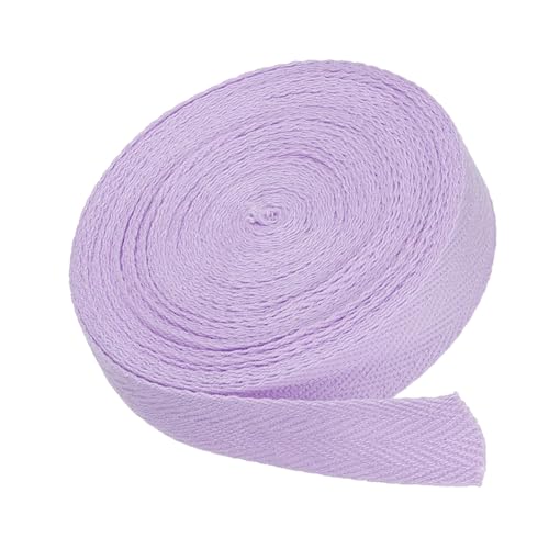 MACHSWON Baumwoll-Twill-Klebeband, 1,9 cm, 9,1 m, Baumwollband, Schrägband, Fischgrätenmuster, Gurtband zum Nähen, Geschenkverpacken, Basteln, DIY, Hellviolett MACHSWON Baumwoll-Twill-Klebeband, 1,9 cm, 9,1 m, Baumwollband, Schrägband, Fischgrätenmuster, Gurtband zum Nähen, Geschenkverpacken, Basteln, DIY, Hellviolett von MACHSWON